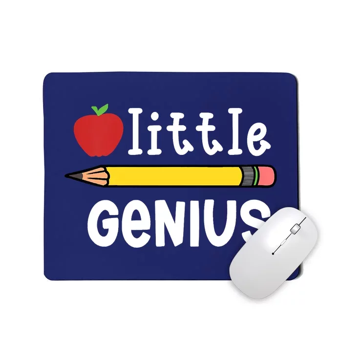 LITTLE GENIUS BACK TO SCHOOL WITH APPLE AND PENCIL Mousepad