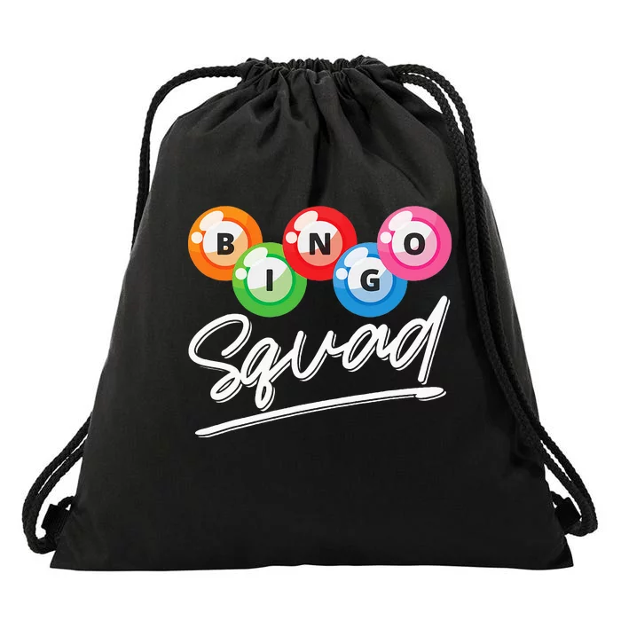 Lottery Gambling Bingo Squad Lotto Bingo Player Bingo Drawstring Bag