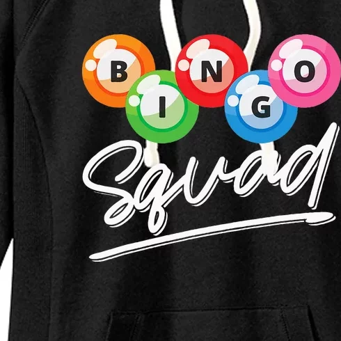 Lottery Gambling Bingo Squad Lotto Bingo Player Bingo Women's Fleece Hoodie