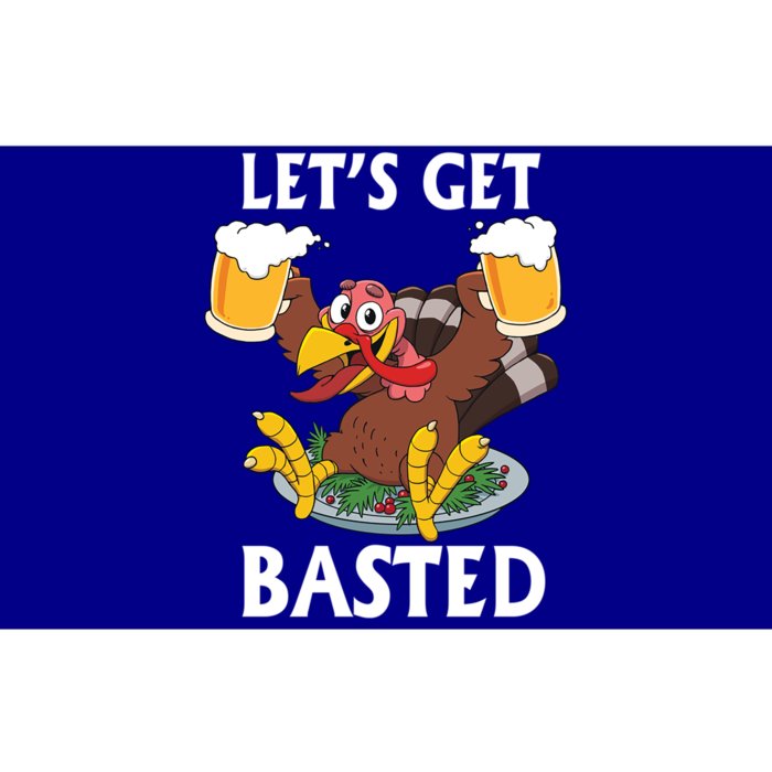 Lets Get Basted Beer Thanksgiving Turkey Gift Bumper Sticker