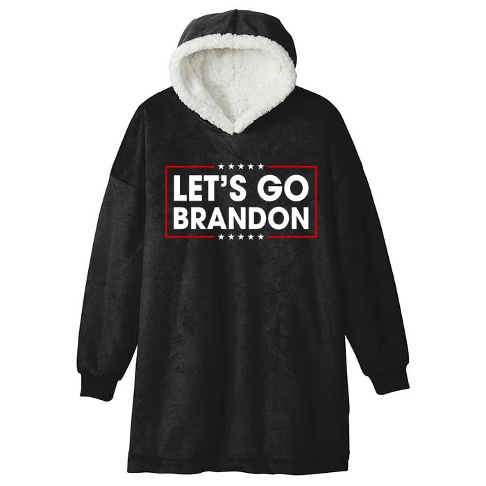 LetS Go Brandon Conservative Funny Trending Meme Saying Hooded Wearable Blanket