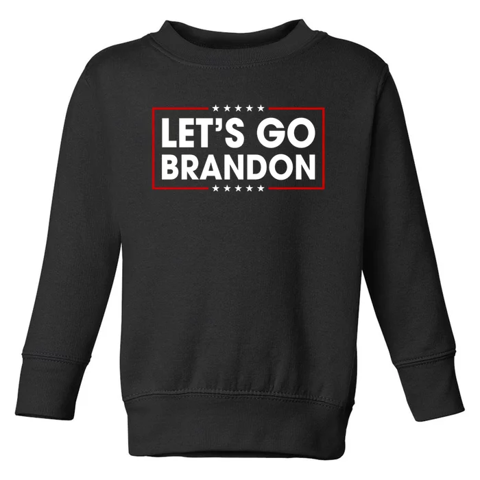 LetS Go Brandon Conservative Funny Trending Meme Saying Toddler Sweatshirt