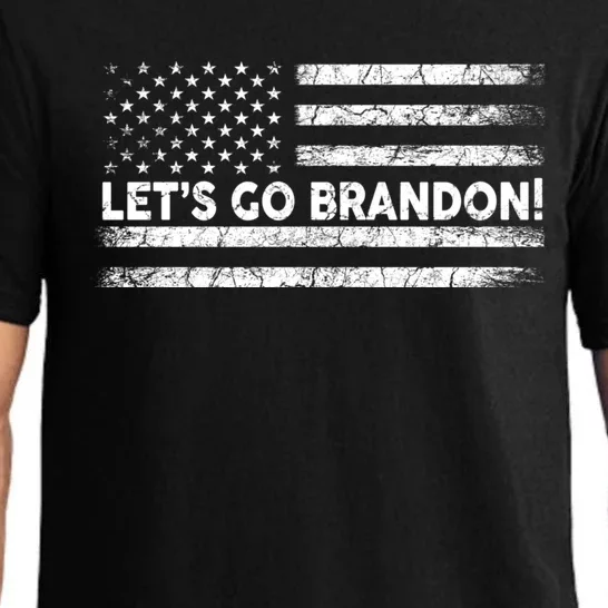 LetS Go Brandon Joe Biden Chant Impeach Biden Usa Flag Pajama Set