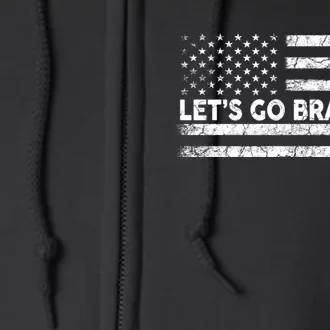 LetS Go Brandon Joe Biden Chant Impeach Biden Usa Flag Full Zip Hoodie