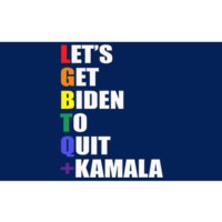 Let’s Get Biden To Quit + Kamala LGBTQ Bumper Sticker