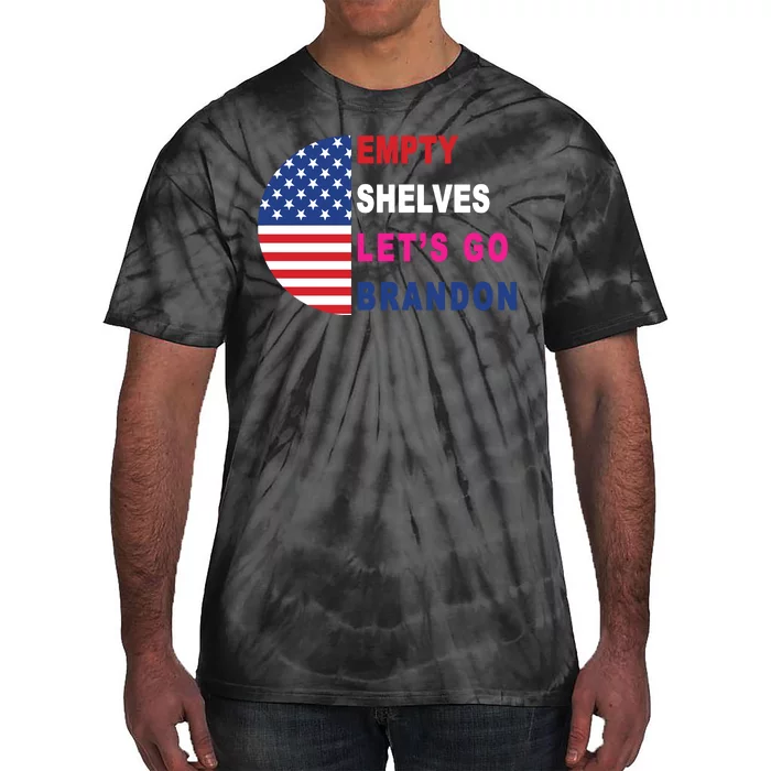 Lets Go Brandon Meme Classic American Flag Half Circle Tie-Dye T-Shirt