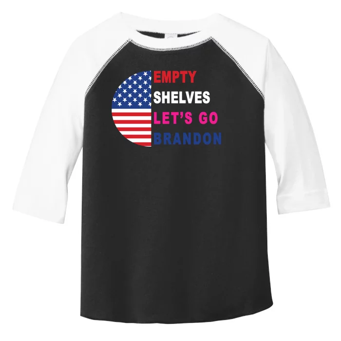 Lets Go Brandon Meme Classic American Flag Half Circle Toddler Fine Jersey T-Shirt