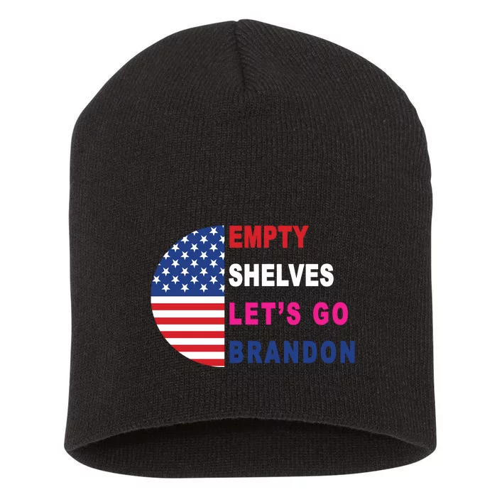 Lets Go Brandon Meme Classic American Flag Half Circle Short Acrylic Beanie