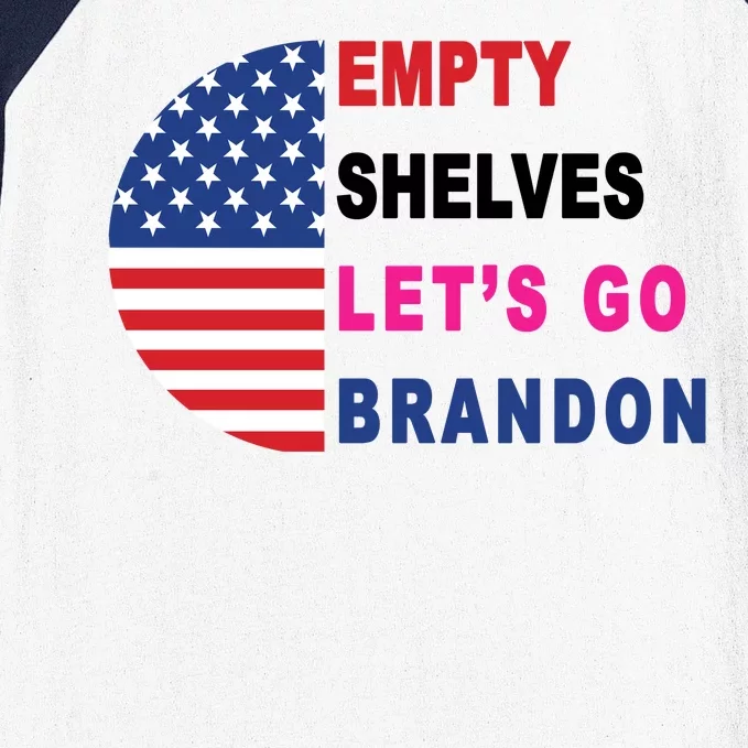 Lets Go Brandon Meme Classic American Flag Half Circle Baseball Sleeve Shirt