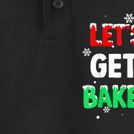 Let's Get Baked Gingerbread  Snow Christmas Xmas Holiday Dry Zone Grid Performance Polo