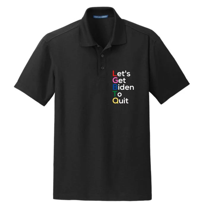 Let's Get Biden To Quit Lets Get Biden To Quit Dry Zone Grid Performance Polo