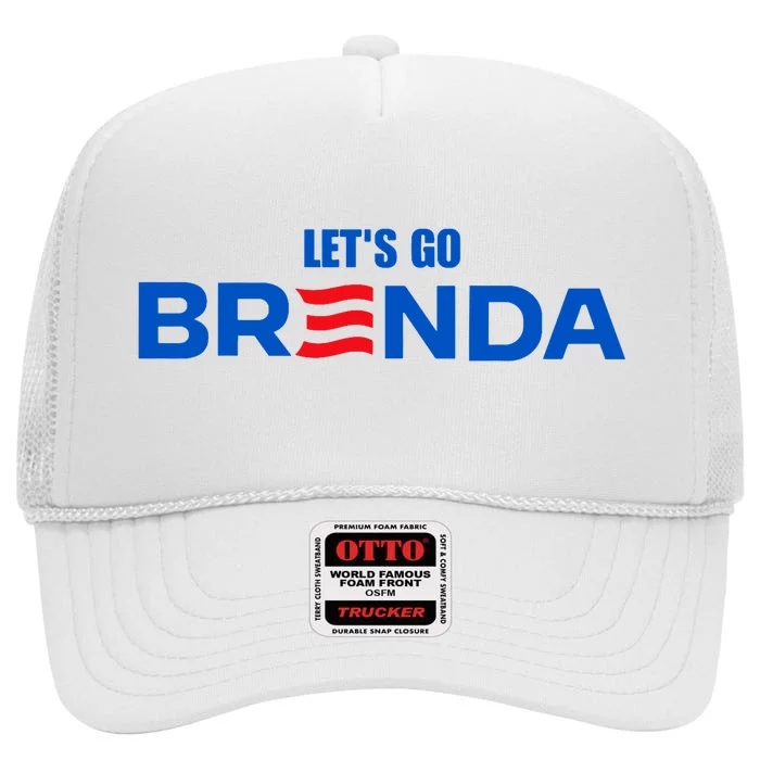 LetS Go Brenda Kamala 2024 High Crown Mesh Trucker Hat