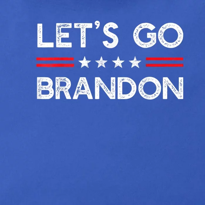 Let’s Go Brandon Conservative US Flag Gift Zip Tote Bag