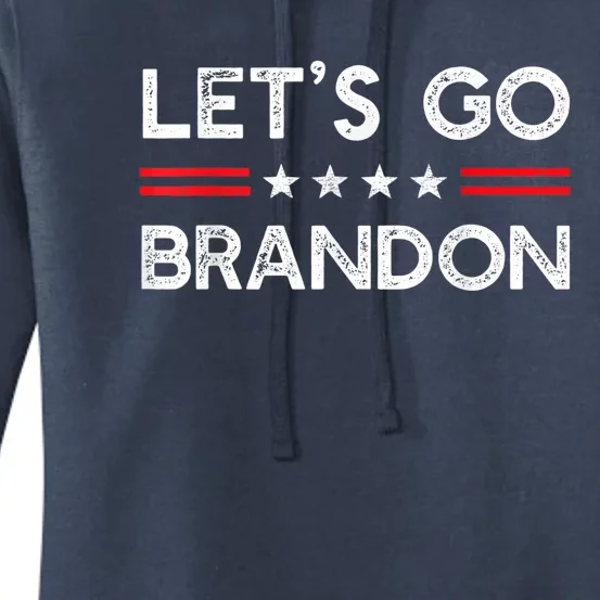 Let’s Go Brandon Conservative US Flag Gift Women's Pullover Hoodie