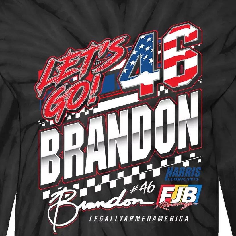 Let’s Go Brandon 46 FJB Racing Tie-Dye Long Sleeve Shirt