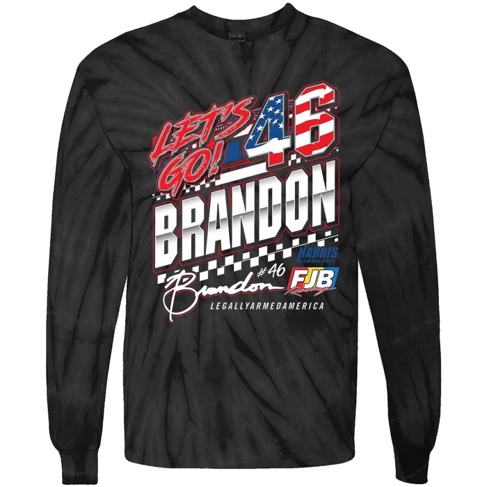 Let’s Go Brandon 46 FJB Racing Tie-Dye Long Sleeve Shirt