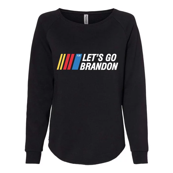 Let's Go Brandon Gear Front & Back Womens California Wash Sweatshirt