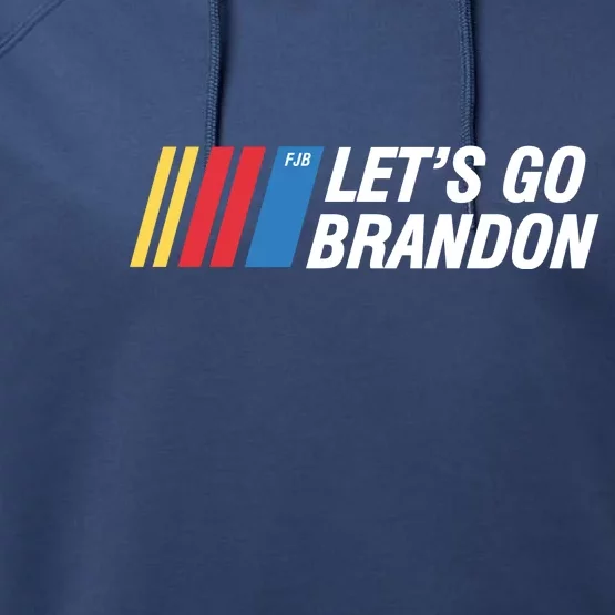 Let's Go Brandon Gear Front & Back Performance Fleece Hoodie