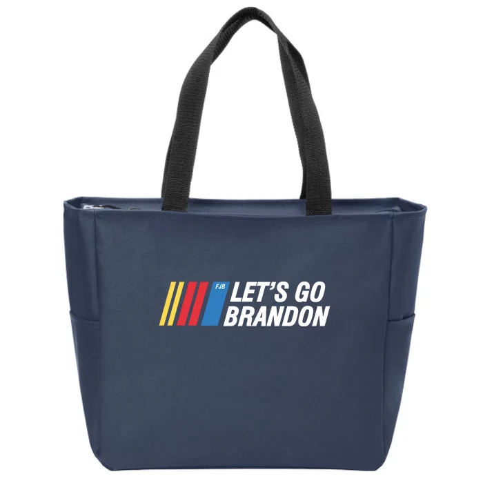 Let's Go Brandon Gear Front & Back Zip Tote Bag