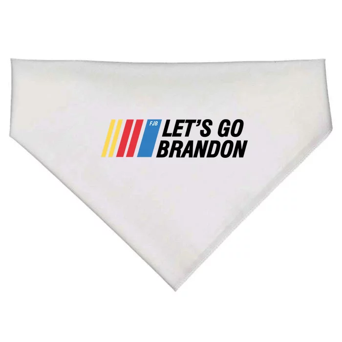 Let's Go Brandon Gear Front & Back USA-Made Doggie Bandana