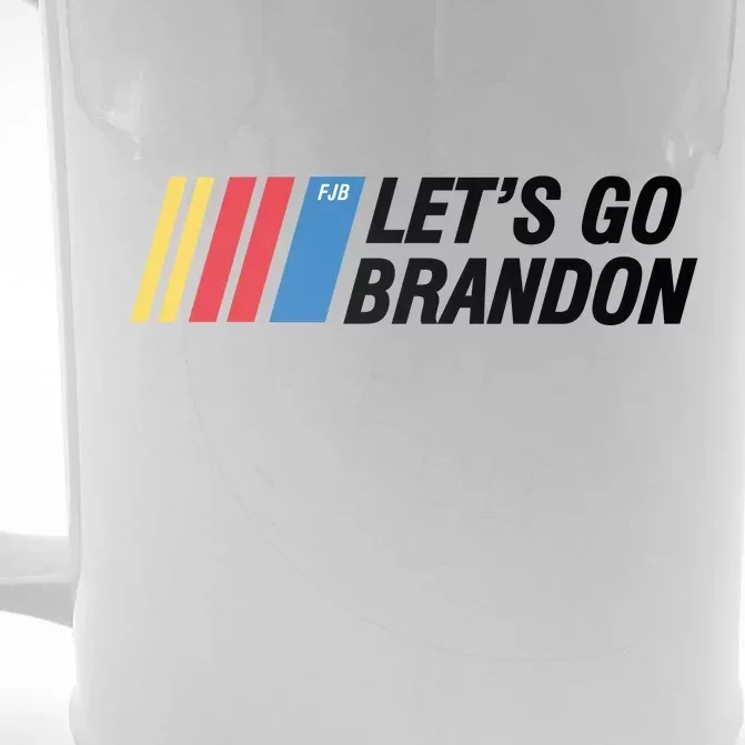 Let's Go Brandon Gear Front & Back Beer Stein