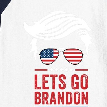 Lets Go Brandon, Let Go Brandon, Fjb, American Flag, Meme, Brandon Biden, Anti Biden Baseball Sleeve Shirt