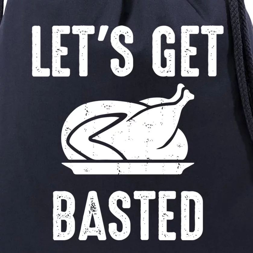 Lets Get Basted Gift Drawstring Bag