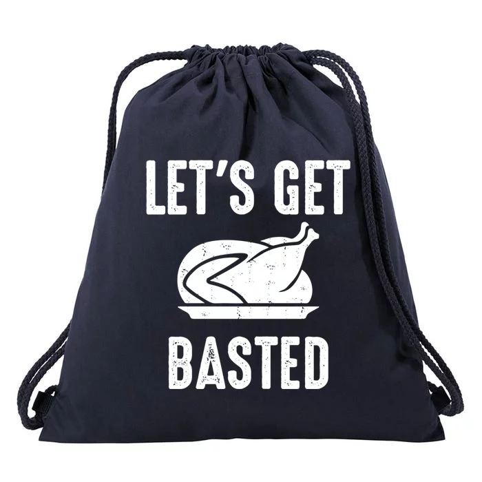 Lets Get Basted Gift Drawstring Bag