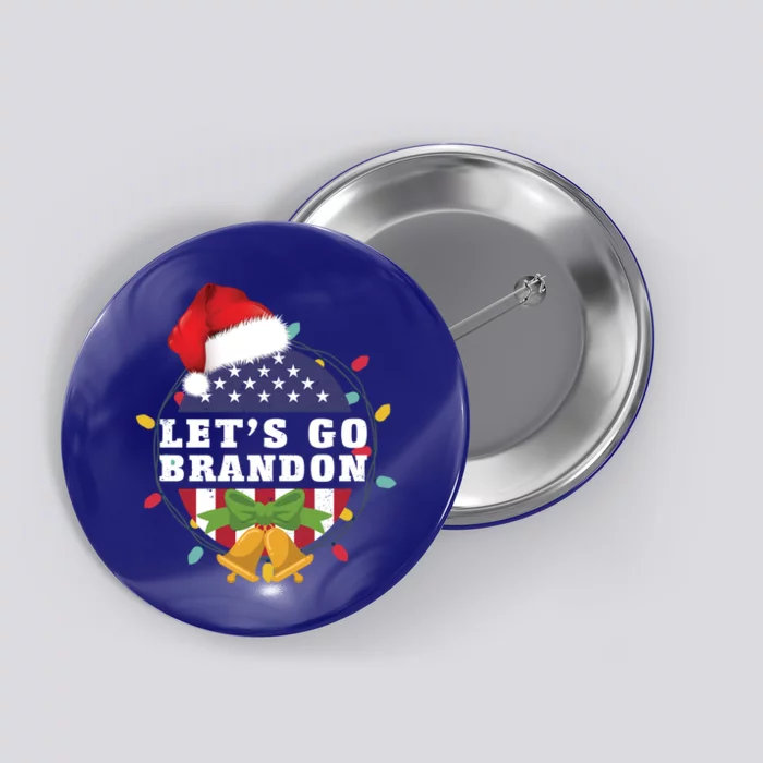 Lets Go Brandon Christmas Theme Gift Button