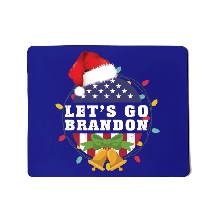 Lets Go Brandon Christmas Theme Gift Mousepad