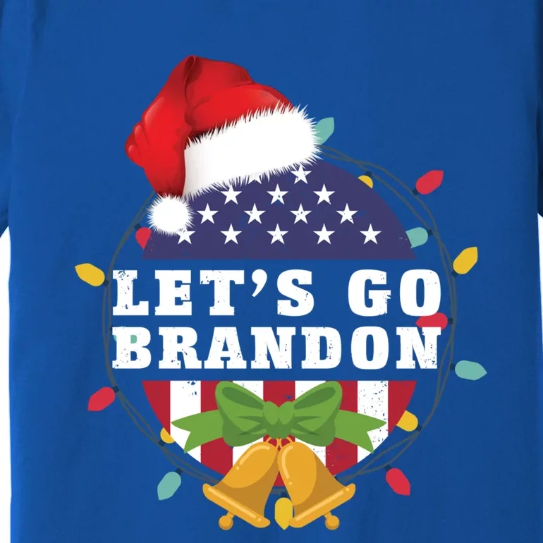 Lets Go Brandon Christmas Theme Gift Premium T-Shirt