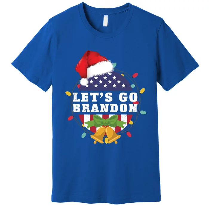 Lets Go Brandon Christmas Theme Gift Premium T-Shirt