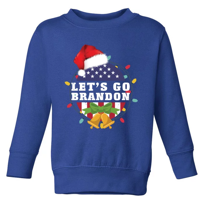 Lets Go Brandon Christmas Theme Gift Toddler Sweatshirt