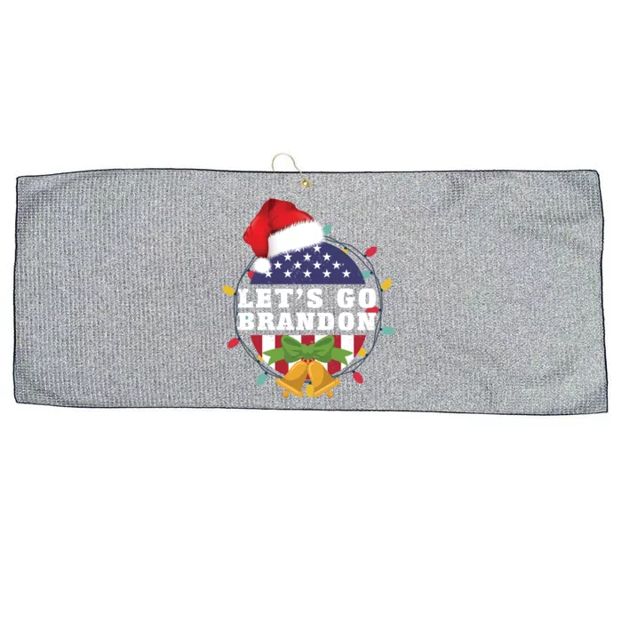 Lets Go Brandon Christmas Theme Gift Large Microfiber Waffle Golf Towel