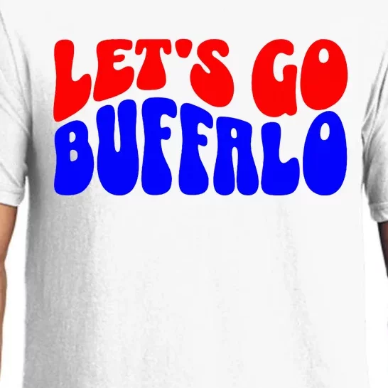 LetS Go Buffalo Football Chant Fun Team Gear Pajama Set