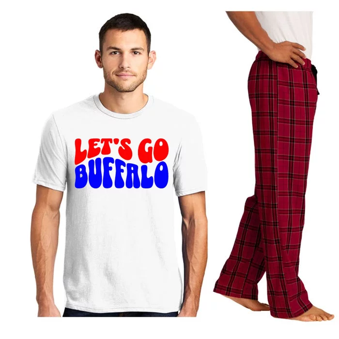 LetS Go Buffalo Football Chant Fun Team Gear Pajama Set