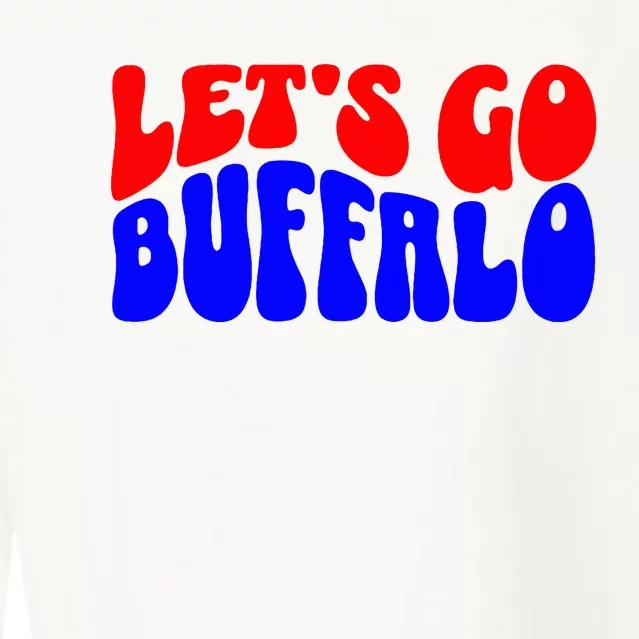 LetS Go Buffalo Football Chant Fun Team Gear Cropped Pullover Crew