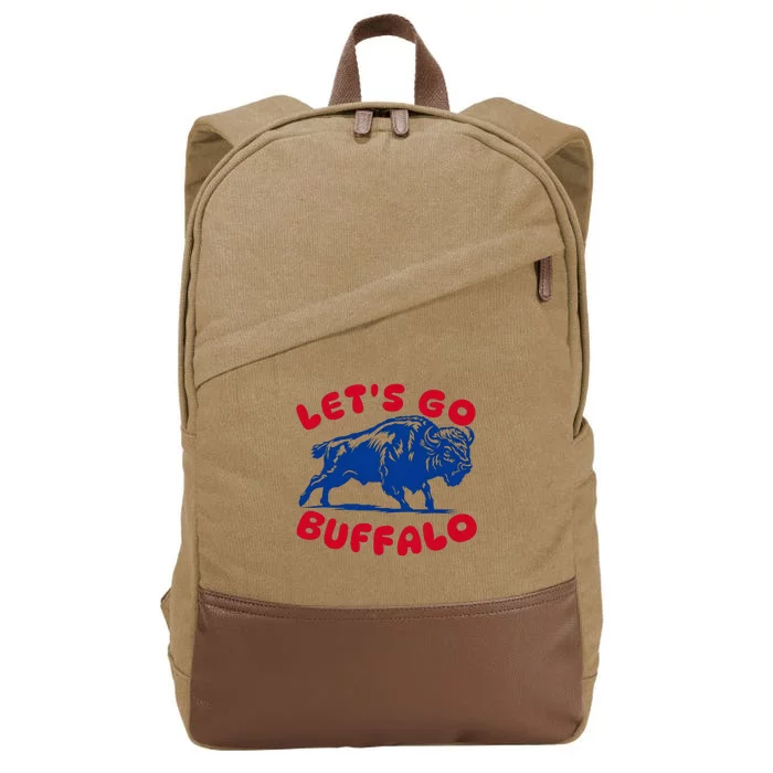 LetS Go Buffalo Cotton Canvas Backpack