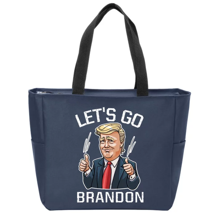 Let's Go Brandon Lets Go Brandon Lets Go Brandon Let's Go Brandon Zip Tote Bag