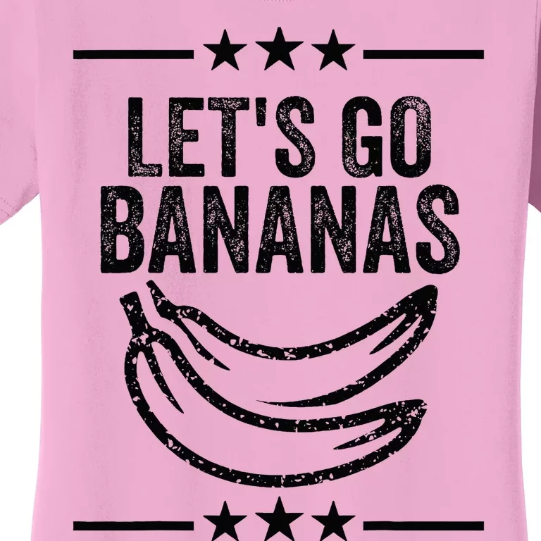 Lets Go Bananas Distressed Grunge Women's T-Shirt