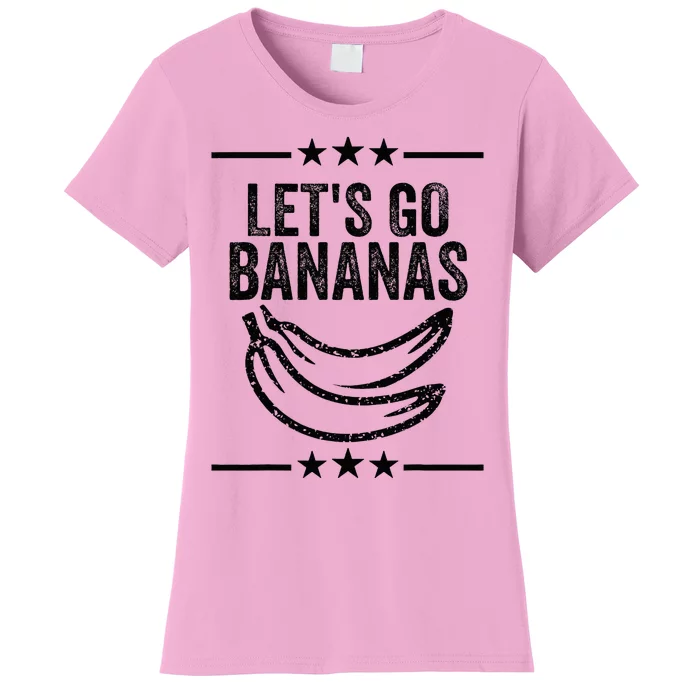 Lets Go Bananas Distressed Grunge Women's T-Shirt