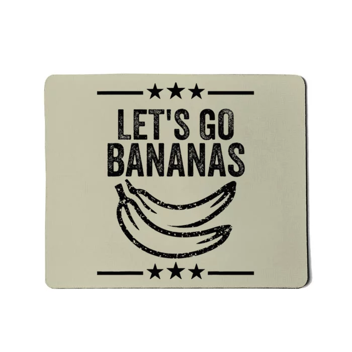 Lets Go Bananas Distressed Grunge Mousepad