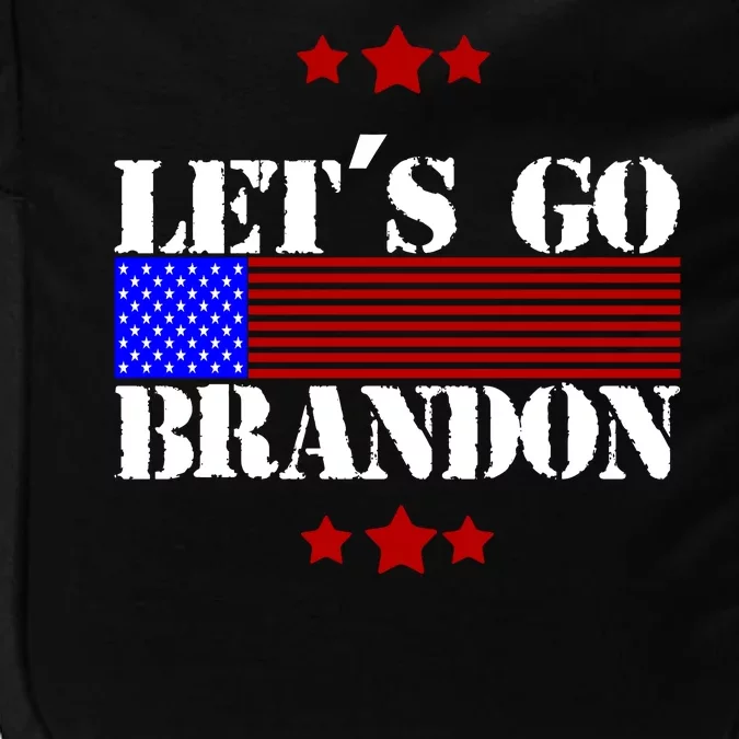 Let's Go Brandon Biden Chant USA Flag Impact Tech Backpack