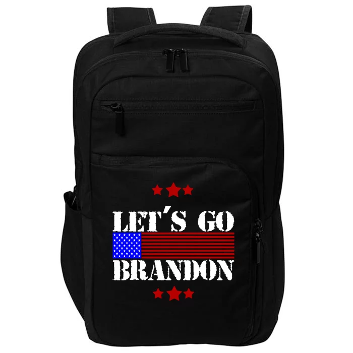 Let's Go Brandon Biden Chant USA Flag Impact Tech Backpack