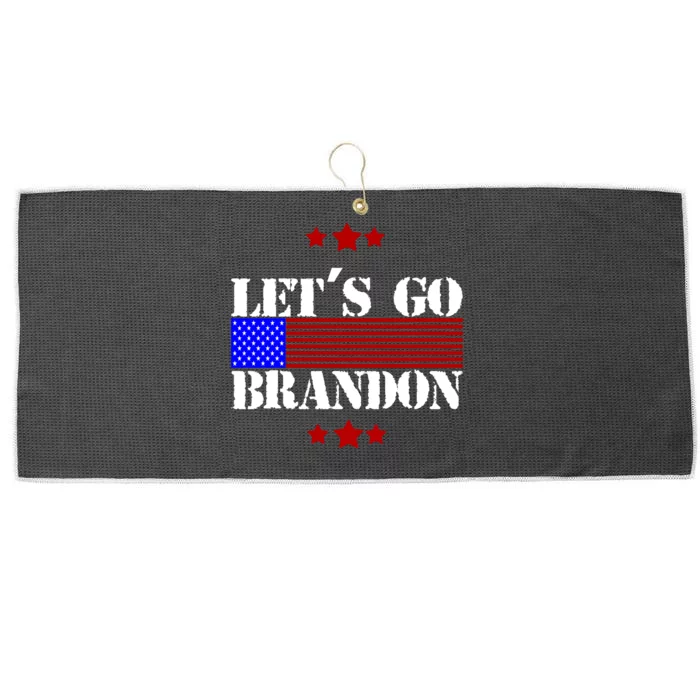 Let's Go Brandon Biden Chant USA Flag Large Microfiber Waffle Golf Towel