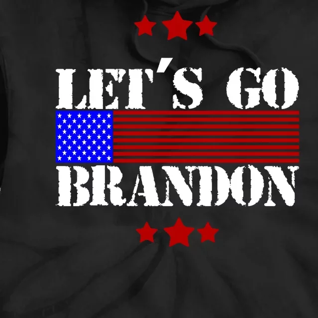 Let's Go Brandon Biden Chant USA Flag Tie Dye Hoodie