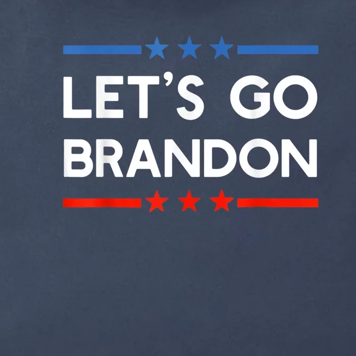 Let’s Go Brandon Conservative US Flag Gift Zip Tote Bag