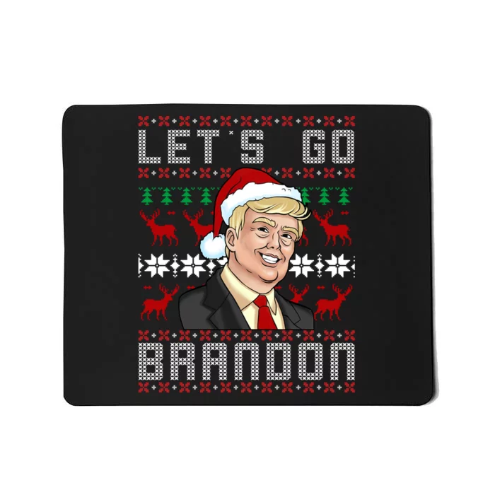 Let's Go Brandon Pro Trump Impeach 46 FJB Biden Ugly Christmas Mousepad