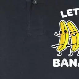 Lets Go Bananas | Funny Fruit Pun Softstyle Adult Sport Polo