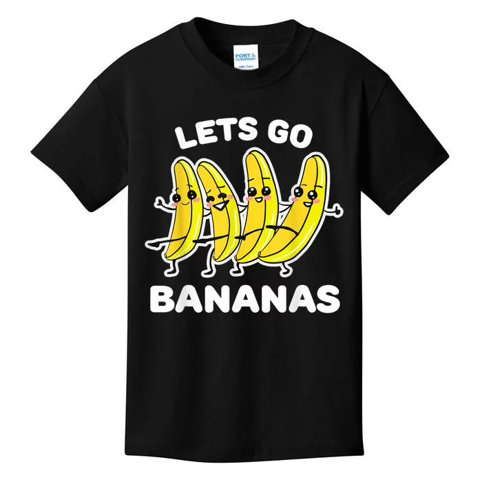 Lets Go Bananas | Funny Fruit Pun Kids T-Shirt